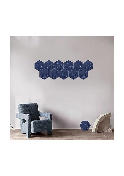 36 Adet Yıldız Altıgen Akustik Panel, Ses Emici Dolgu, Stüdyo Akustik Tedavisi Için Ses Yalıtımı Paneli. fiyatları