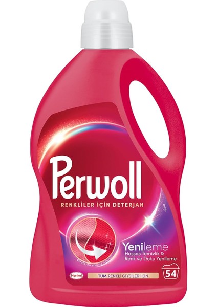 Geliştirilmiş Renkli Sıvı Çamaşır Detarjanı 2970 ml