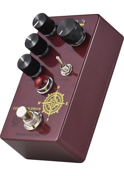 Overdrive Gitar Efekt Pedalı 4 Mod Anahtarı Ve/ton/sürücü Kontrolleri Kompakt Taşınabilir Dijital Overdrive Gitar Efekti Efekt Işlemcisi Elektrik Gitar Için - Compass Drıve