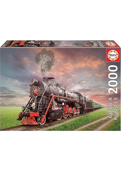 2000 Parça Buharlı Lokomotif Yetişkin Puzzle