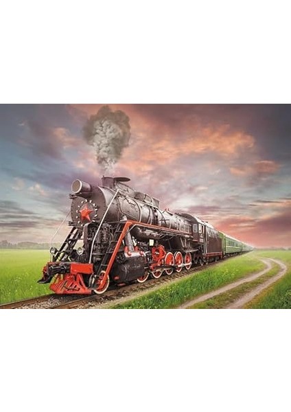 2000 Parça Buharlı Lokomotif Yetişkin Puzzle fırsatları