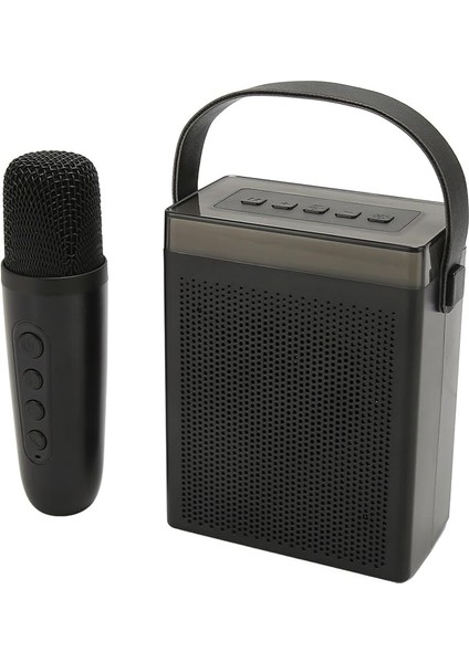 Kablosuz Hoparlör, Karaoke -Machine Set Chargable Rgb Light 1800MAH Açık Havada (Black)