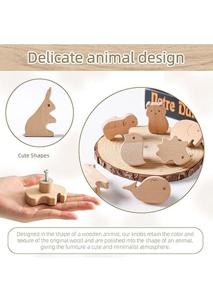 12 Adet Ahşap Dolap Topuzları Vidalar, Hayvan Şekli Mobilya Çekme Kolu Çocuk Odası Için, Günlük Renk Ahşap Kulplar Için Dolaplar Için Çocuk Odası indirimleri