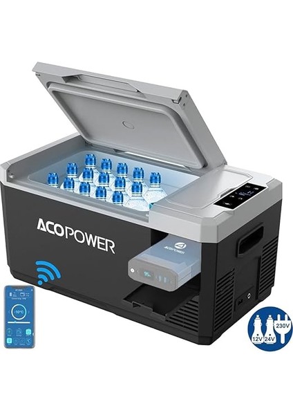 V18 12/24/220VOLT 18LITRE Kompresörlü Outdoor Oto Buzdolabı (Akü Dahil Değildir) fiyatları