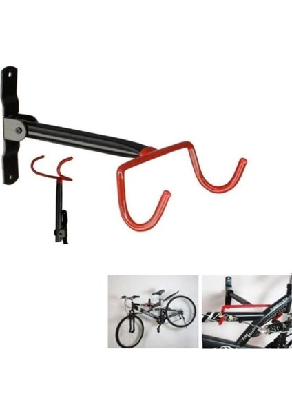 Yatay Duvar Askısı Bisiklet Duvar Askı Aparatı 25 kg Taşıma Kapasiteli