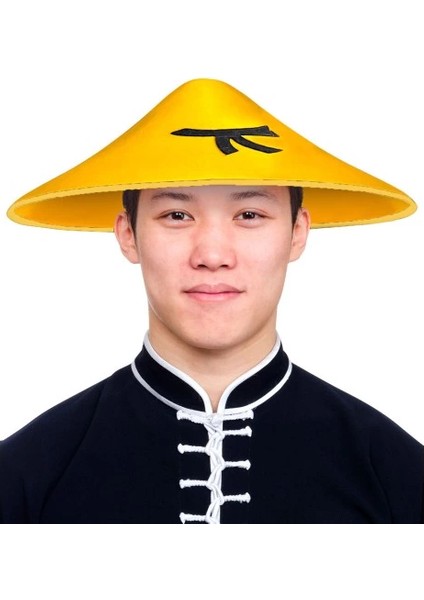 Uzak Doğu Asyalı Şapkası Sarı Renk