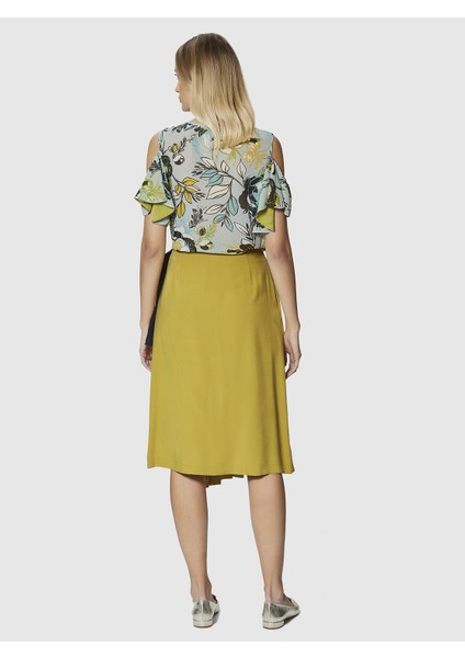 Bel Detaylı Pileli Etek Olive Y1815053_027 modelleri