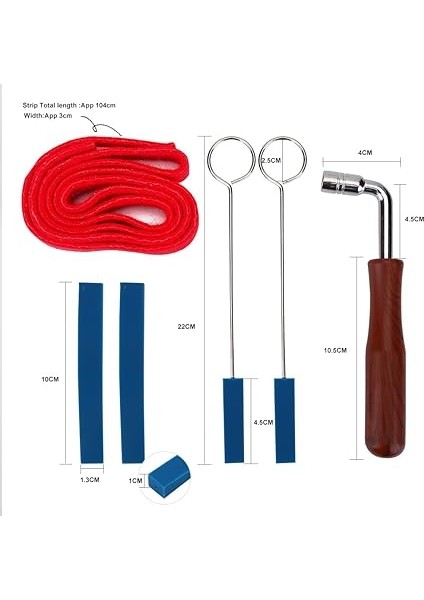 Piyano Ayar Seti, Akort Anahtarı, Çekiç, Kauçuk Sessiz, Mizaç Şeridi Sabitleme Alet Seti Seti fiyatları