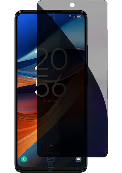 iPhone 14 Pro Max Hayalet Cam Ekran Koruyucu Anti-Statik Tam Korumalı Gizlilik Sağlar Leke ve Toz Tutmaz