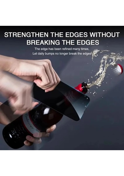 iPhone 14 Pro Max Hayalet Cam Ekran Koruyucu Anti-Statik Tam Korumalı Gizlilik Sağlar Leke ve Toz Tutmaz