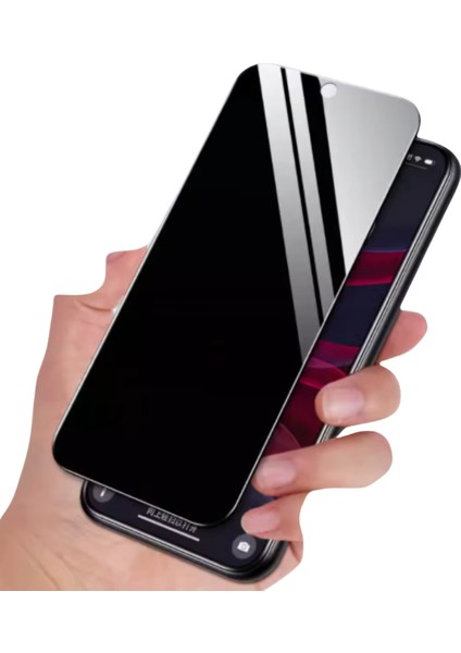 iPhone 14 Pro Max Hayalet Cam Ekran Koruyucu Anti-Statik Tam Korumalı Gizlilik Sağlar Leke ve Toz Tutmaz