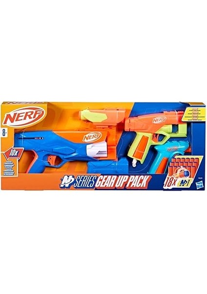 N Series Gear Up Pack, 3x Dart Tabancası, Yalnızca Nerf N Series Dart Tabancalarıyla Uyumlu 18 fırsatları