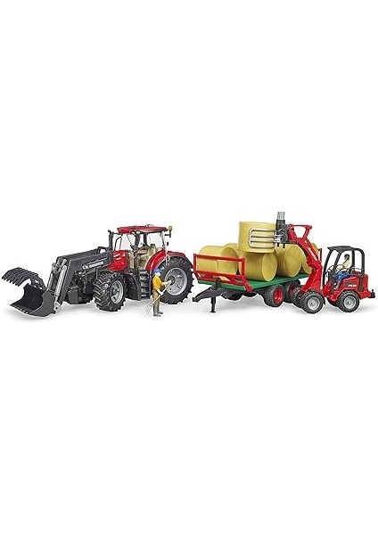 BR03198 Case Ih Optum 300CVX Kepçeli Traktör & Balya Römorku fırsatları