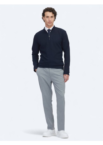 Lacivert Fitilli Bisiklet Yaka T-Shirt fiyatları