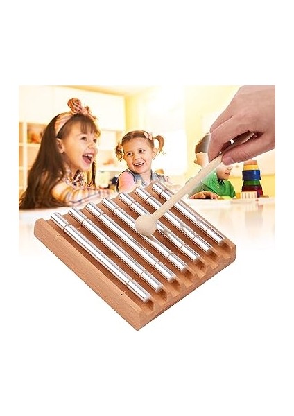 7 Tonlu Ahşap Çanlar Tokmaklı Perküsyon Enstrümanı Dua Için Yoga Müzikal Çanı Çocuklar Için Öğretmenler Sınıf Irlatma Zili 7 Tonlu Zil fiyatları