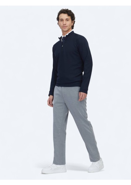 Lacivert Fitilli Bisiklet Yaka T-Shirt modelleri