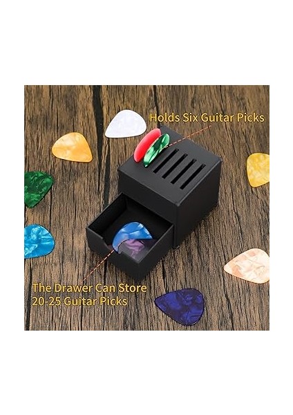 Pena Tutucu, Saklama Kutulu, Gitar Amp Modeli Gitar Penası Tutucu, 5 Selüloit Gitar Penası - Müzisyenler ve Gitaristler Için Komik Hediyeler fırsatları
