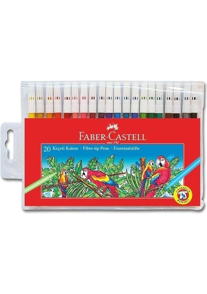 Keçeli Kalem, 20'li Poşet, 20 Renk