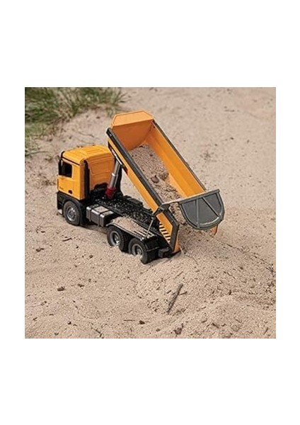 1573 1/14 Yüksek Kalite Rc Model Damperli Kamyon Uzaktan Kumandalı Metal Iş Makinesi -10KG Yükleme Kapasiteli -2.4g Full Fonksiyon Sesli&ışıklı indirimleri