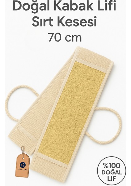Doğal Loofah Kabak Lifi Sırt Kesesi 70 cm | Spa Etkili Duş Kesesi ve Cilt Peelingi fırsatları