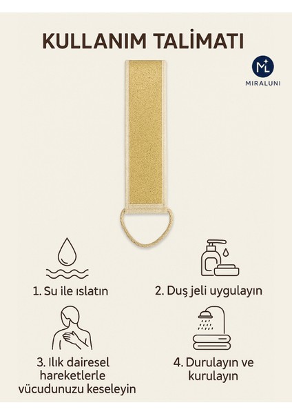 Doğal Loofah Kabak Lifi Sırt Kesesi 70 cm | Spa Etkili Duş Kesesi ve Cilt Peelingi indirimleri