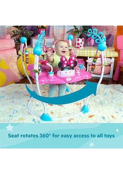 Starts Disney Baby Minnie Mouse Peekaboo Işıklı ve Melodili Aktivite Hoppalası, 6 Aylık ve Üzeri, 11 Kg'a Kadar fırsatları
