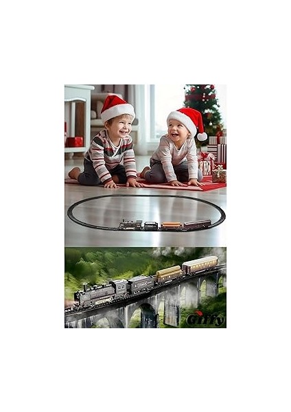 Parça Sesli ve Işıklı Eski Model Tren Seti Vagonlu Tren Işıklı 103 cm Tren fırsatları