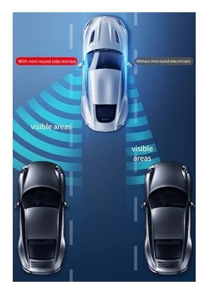 Full – Vision Kör Nokta Aynası 360 Derece Ayarlanabilir Çerçevesiz Gerçek Cam Ultra Ince 2 Adet Kna-01 indirimleri