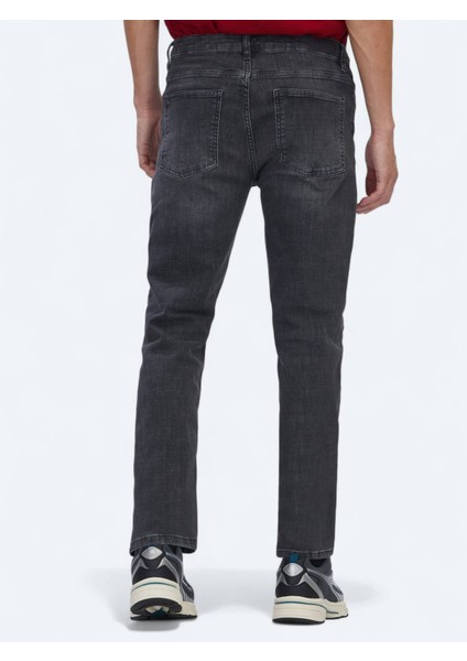 Gri Slim Fit Denim Pamuk Karışımlı Pantolon fırsatları