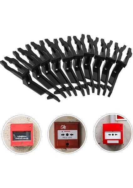 10 Adet Acil Durum Anahtarı Cam Kırma Özelliği ile Yangın Kurtarma Için Temel Panik Butonları Güvenlik Çözümleri Için Güvenilir Iç Kapı Anahtarı Siyah fırsatları