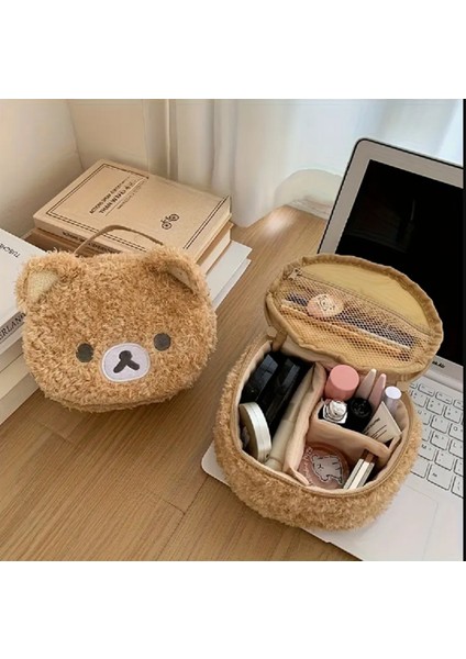 Peluş Ayı Şeklinde Makyaj Çantası