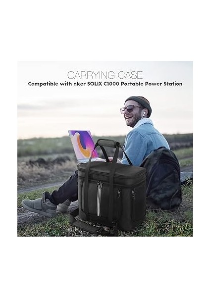 Anker Solıx C1000 Taşınabilir Güç Istasyonu ile Uyumlu Taşıma Çantası, C1000 Güneş Enerjisi Jeneratörü Aksesuarları Için Seyahat Saklama Kılıfı Koruyucu Kapak fiyatları