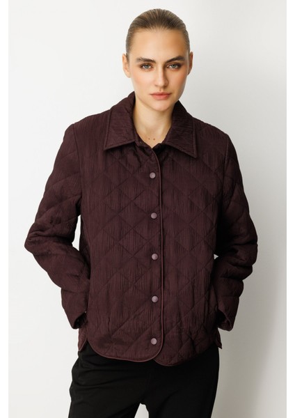 Dokulu Çıtçıtlı Mont Bordo 06501 fiyatları