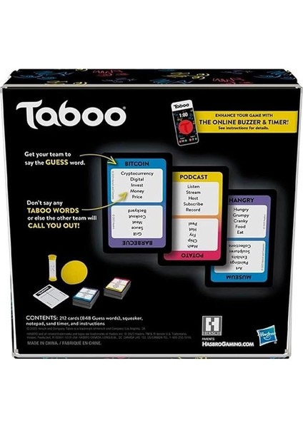 Tabu Kutu Oyunu modelleri