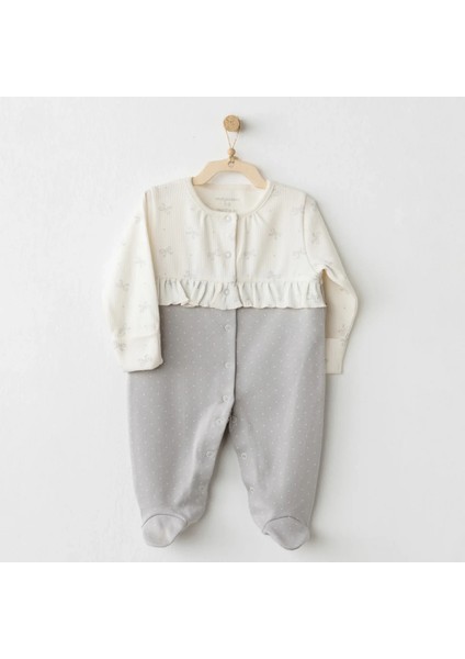 Baby Bow Bliss Tulum Ecru Grey