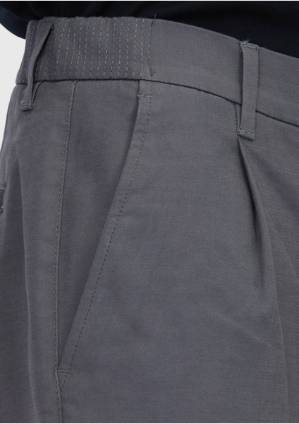 Gri Düz Dokuma Jogging Fit Casual Pamuk Karışımlı Pantolon modelleri