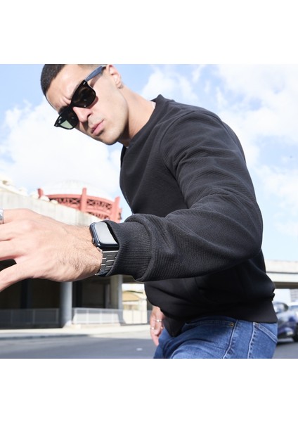 Slim Fit Yarım Balıkçı Yaka Tam Fermuarlı Düz Renk Erkek Sweatshirt - V001 fırsatları