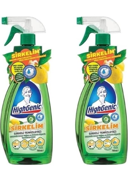 Sirkelim Sirkeli Temizleyici, Limon, 750 Mililitre