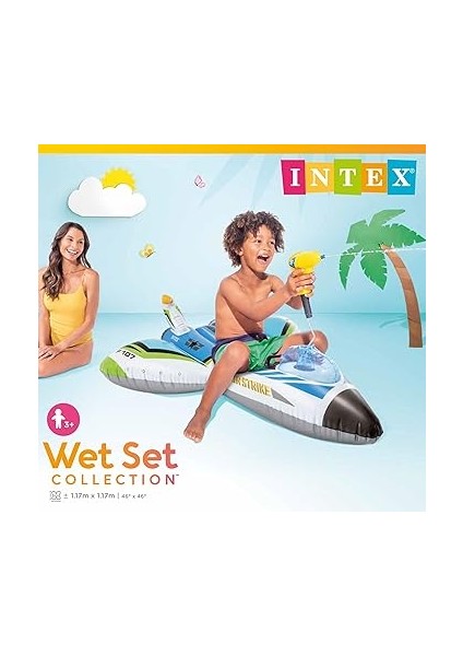 57536 Su Tabancalı Uçak 117 Cm, Su Sporları, Plaj Malzemesi, Şişme Ürün, Yüzme Aksesuarı, Kamp, Dalış, Güvenlik fiyatları