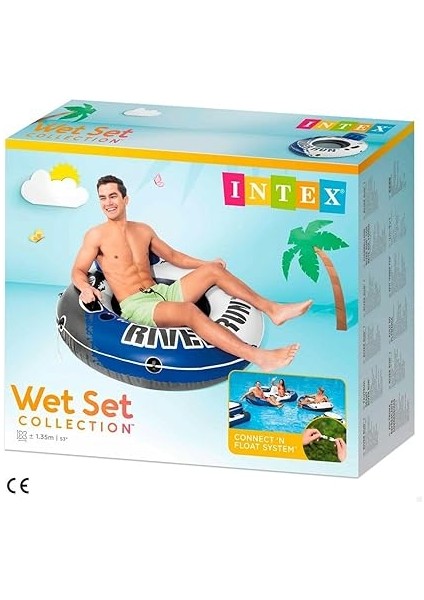 58825 River Run Fileli Koltuk Simit 135 cm Mavi, Su Sporları, Plaj Malzemesi, Şişme Ürün, Yüzme Aksesuarı, Kamp, Dalış, Güvenlik fiyatları