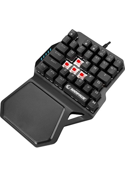 KB-R77 Palm USB Rainbow Backlight Outemu Blue Switch Mekanik 36 Tuşlu Mini Gaming Oyuncu Klavyesi modelleri