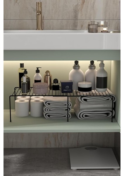 Raf Ayarlanabilir Dolap Içi Düzenleyici Mutfak Düzenleyici Banyo Düzenleyici