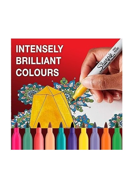 Fine Permanent Markör, 24'lü Karışık Paket modelleri