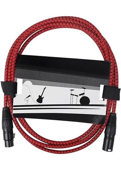 3m Xlr Mikrofon Kablosu Xlr Erkek-Dişi Kablo Kaydı ve Performanslar Için Gürültü Önleyici Teknoloji ile Donatılmış