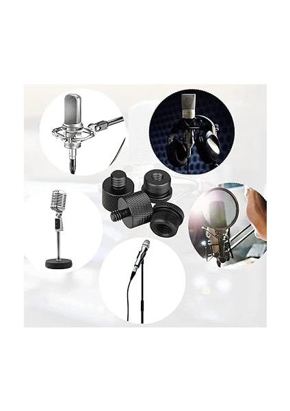 Mikrofon Standı Mikrofon Boom Seti, Mikrofon Konu Adaptörleri-5/8 Dişi 3/8 Erkek ve 5/8 Dişi - 1/4 Erkek Vb. fiyatları