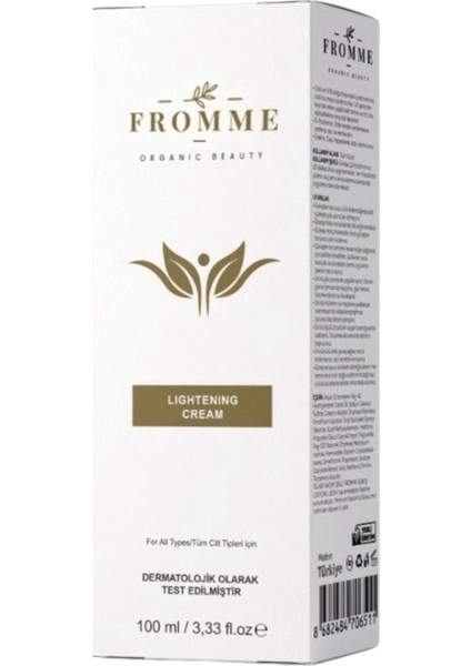 Organic Beauty Lightening Cream fiyatları