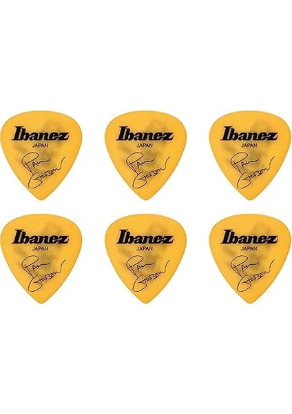 Paul Gilbert Signature Pick, Kısa Gözyaşı Şekli, Ağır (1,0 Mm), Poliasetal, Renk: Sarı, 6'lı Paket fiyatları