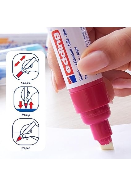 5100 Akrilik Markör - Sarı Mavi Yeşil Pembe Gri - Akrilik Markörler 5'li Paket (Pastel) fırsatları