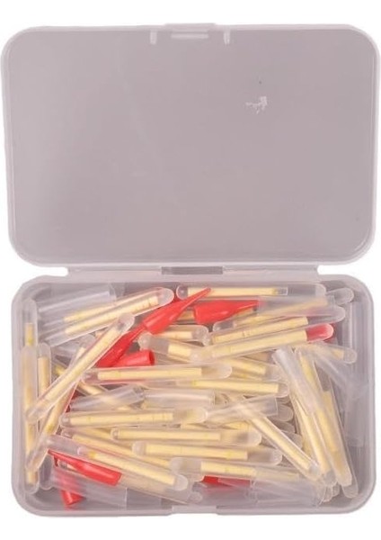 50 Adet Kutulu Extra Aparatlı Fosfor Fitili - 39X4,5MM Xxl Boy - Glow Sticks - Yem Içi, Olta Ucu, Şamanda