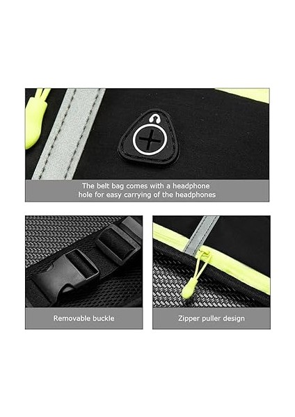 Kemerli Telefon Çantası – Suya Dayanıklı, Ayarlanabilir Bel Ölçüsü, Yansıtıcı Şeritli & Çoklu Bölmeli, Egzersiz & Koşu Için modelleri